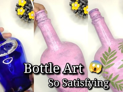 Very Beautiful & Elegant Bottle Art|  DIY Bottle Decoration Ideas| Vishu Special Bottle Art