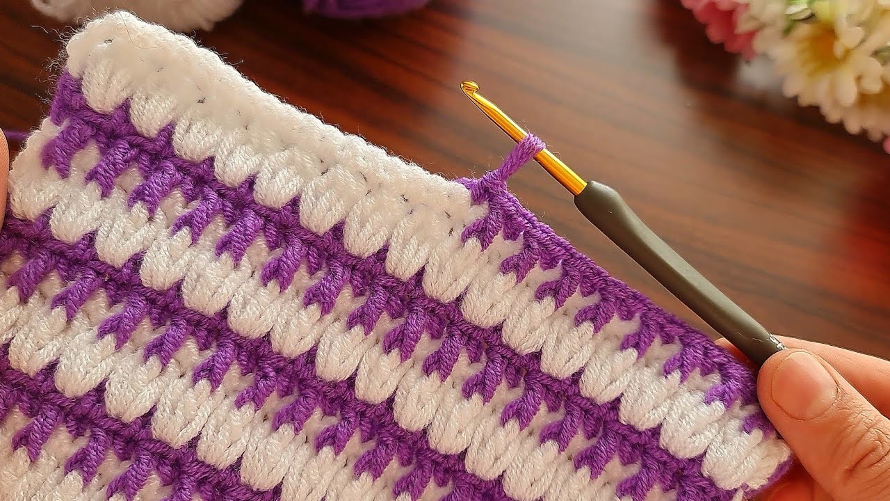 ????Wow!????This Wonderful Crochet Knitting Pattern Is So Easy So Stylish????Çok Şık Tığişi Örgü Modeli????