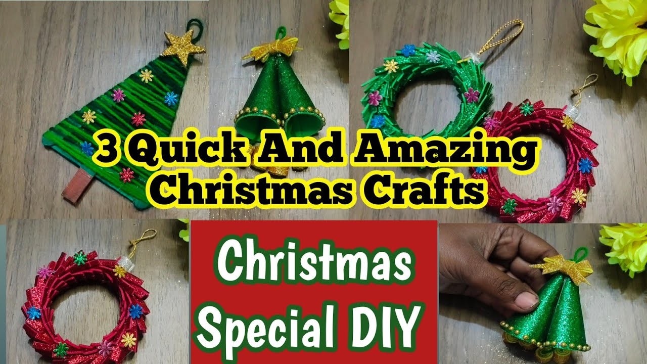 3 Quick And Amazing Christmas Craft Ideas. Christmas Diy. Christmas Ornament