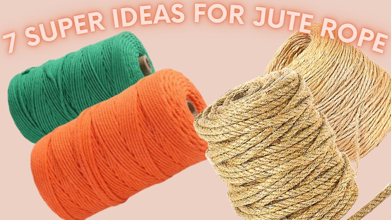 7 Eco-friendly Jute Rope basket weaving ideas ||7 Jute Rope Basket Idea  @YouTube #diy #ecofriendly