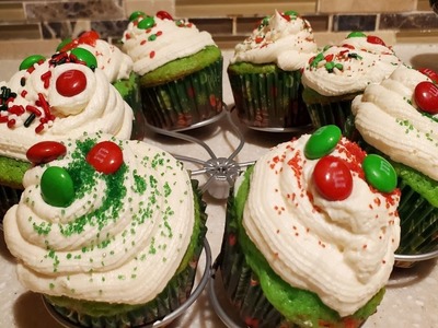 BEST Christmas Cupcakes| Homemade Frosting [Day 1] 12 Days of Cookies & Holiday Treats????????