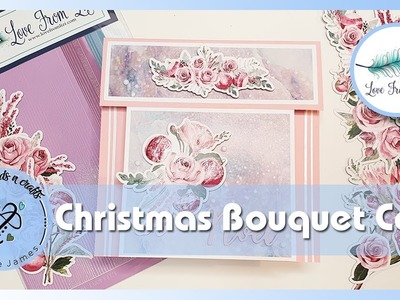 Card 3 | Christmas Bouquet Card | December 2022 Kit | @LoveFromLiziChannel