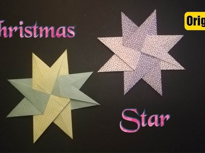 CHRISTMAS ORIGAMI STAR || CHRISTMAS TREE PAPER ORNAMENTS || CHRISTMAS ORNAMENT SERIES