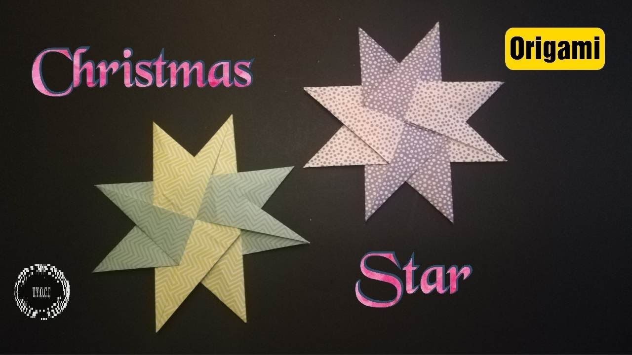 CHRISTMAS ORIGAMI STAR || CHRISTMAS TREE PAPER ORNAMENTS || CHRISTMAS ORNAMENT SERIES