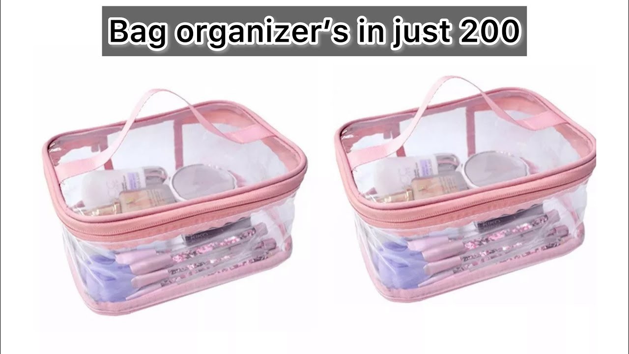 Cosmetic bag organizer makeup storage jewellery vanity box