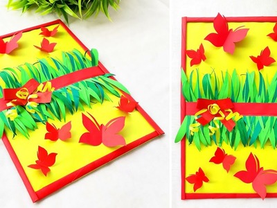 Cute Beautiful Paper Wall Picture Craft || Chirstmas & New Year Special Wall Hanging || Paper Frame
