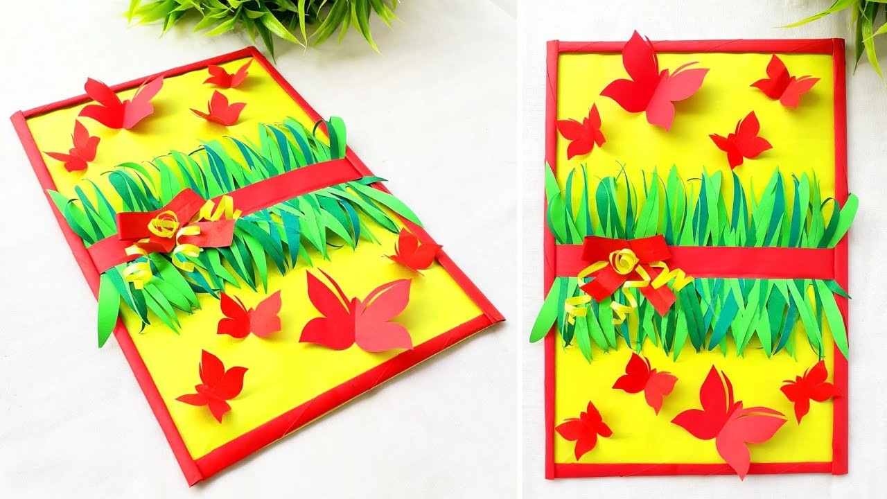 Cute Beautiful Paper Wall Picture Craft || Chirstmas & New Year Special Wall Hanging || Paper Frame