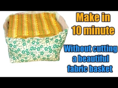 Diy fabric basket from old clothes |No Cost Wardrobe Organization Idea| #fabricdiy  #oldclothesdiy
