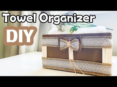 DIY Fabric Towel Storage | Bathroom Storage Idea | Home Organizer