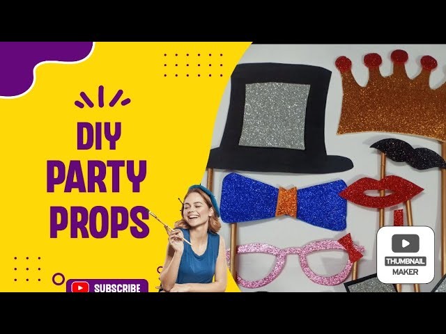 DIY party props ideas at home| suitable for birthday, kitty party,new year party