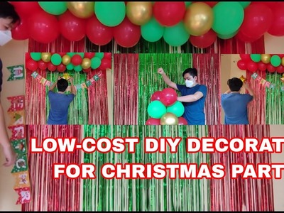 EASY AND LOW-COST CHRISTMAS PARTY DECORATION IDEAS | DIY CHRISTMAS DECORATION IDEAS | Rex Montalbo