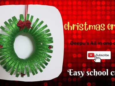 Easy school crafts for kids|| christmas crafts || simple school crafts christmas ||part 2