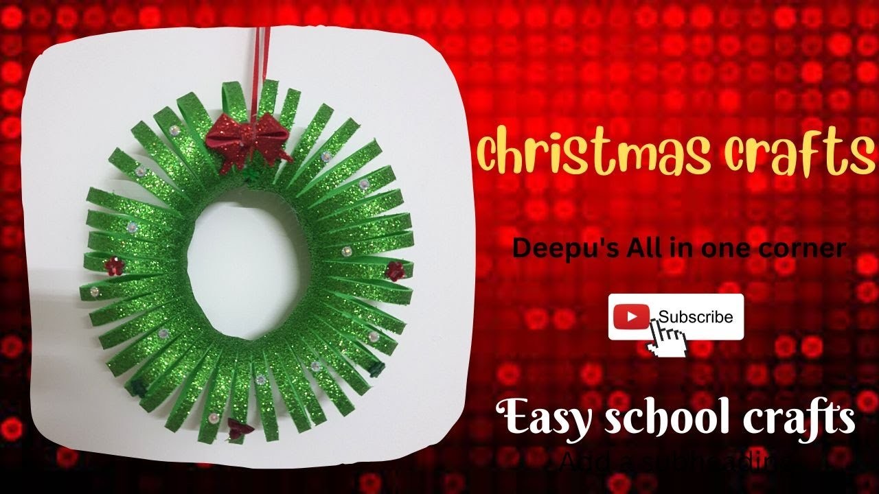 Easy school crafts for kids|| christmas crafts || simple school crafts christmas ||part 2
