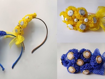 Hair Accessories | ribbon flowers | head band | hair bow | crafts | DIY | tutorial | handmade