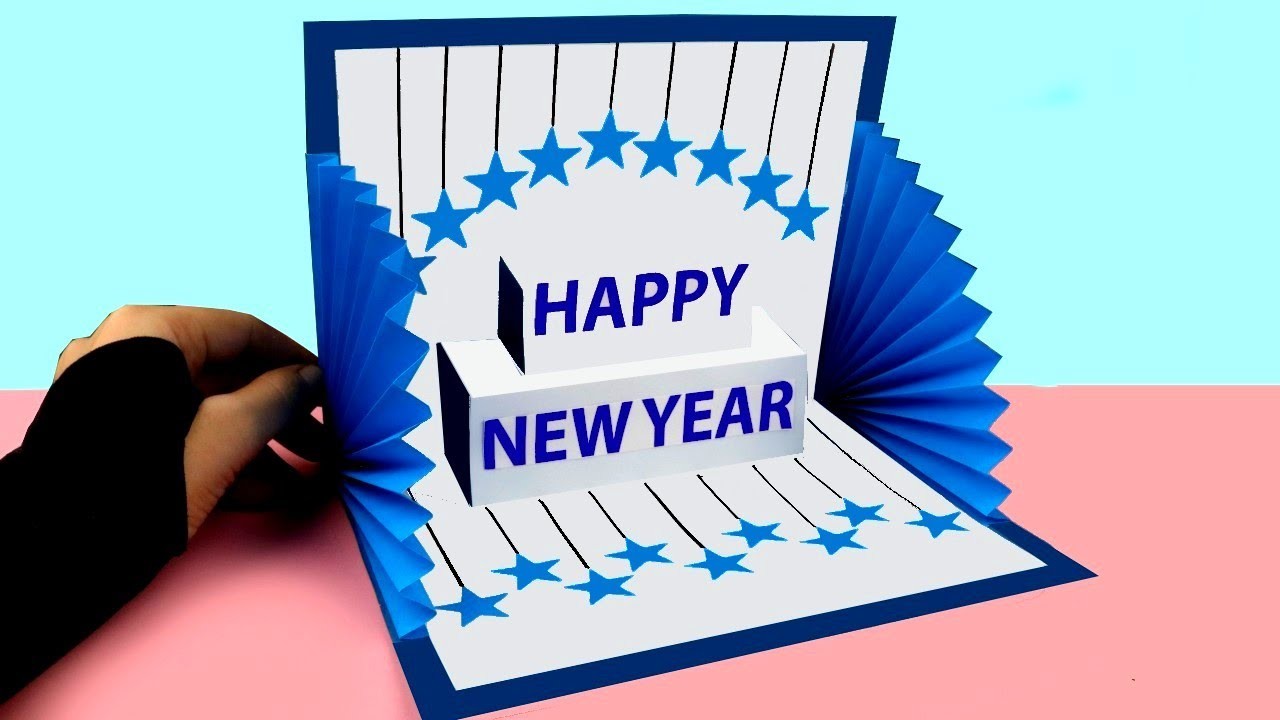 Happy New Year Card 2023 | How To Make New Year POPUP Greeting Card