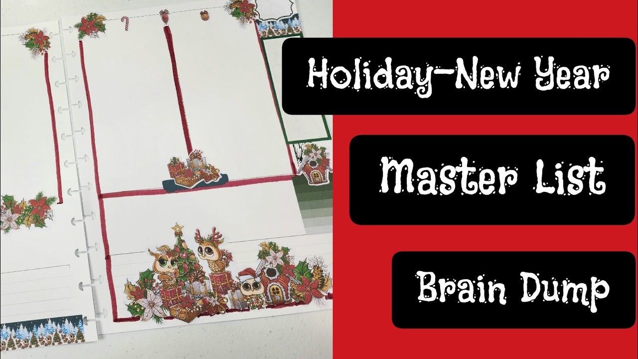 Holiday-End of Year Brain Dump ????  PWM Big Planner- Owlmas Stickers @meaghanatcutecutcraft2633