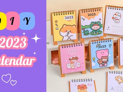 How to make 2023 Desk Calendar at home | Homemade paper Calendar Ideas | DIY Calendar 2023 | craft