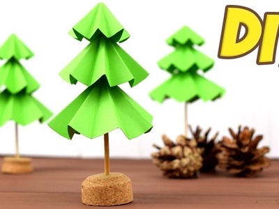 HOW TO MAKE 3D NEW YEAR TREE ???? DIY paper