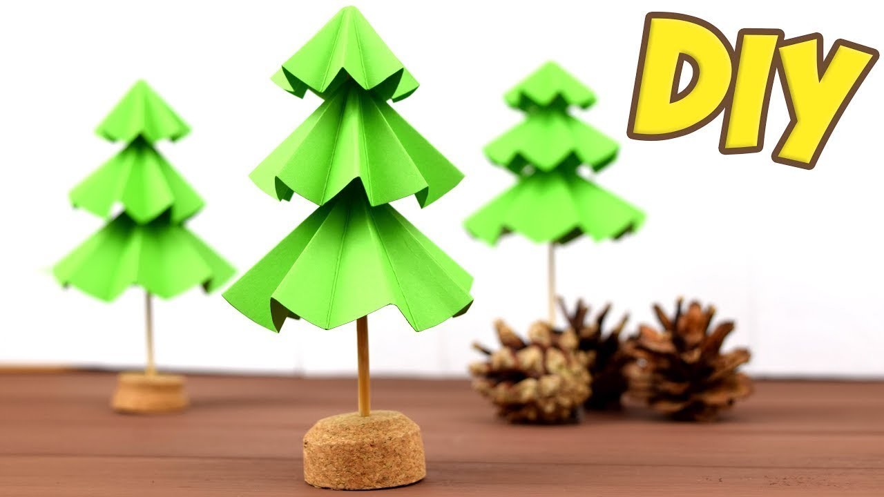 HOW TO MAKE 3D NEW YEAR TREE ???? DIY paper