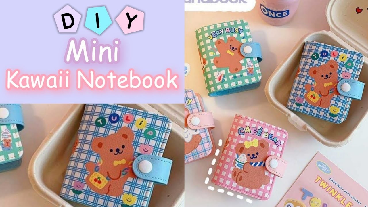 How To Make A Mini Kawaii Notebook For Your Journals | DIY Kawaii Notebook