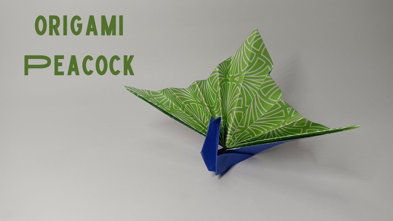 How To Make a Paper Peacock - easy tutorial | Origami Burung Merak