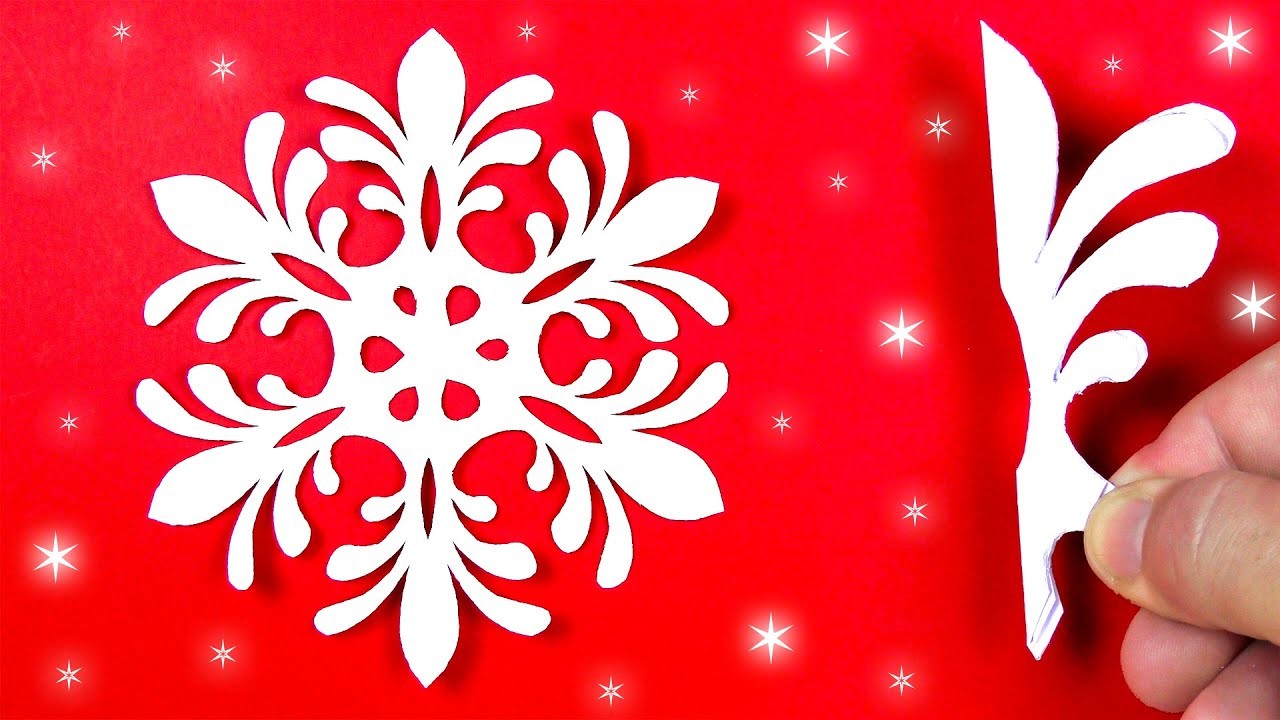 How to make a paper snowflake. Easy paper snowflakes for kindergarten. Snowflakes cutting tutorial