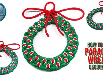 How to Make a Paracord Wreath - Holiday Season Paracord Knot Tutorial - Christmas Wreath