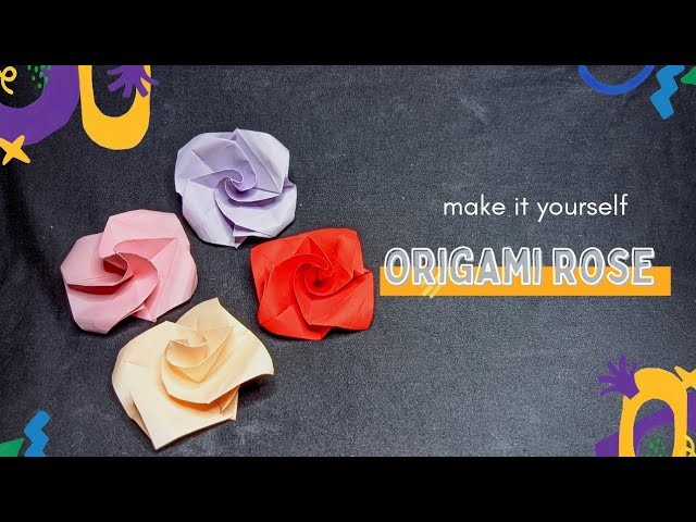 How to make origami rose easy