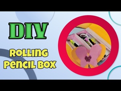 How To Make Pencil Box.  DIY Homemade Cute Pencil Box. School Craft Supplies