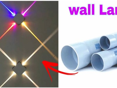 How to make wall hanging lamp |Modern wall decoration light | wall hanging lamp crafts ideas