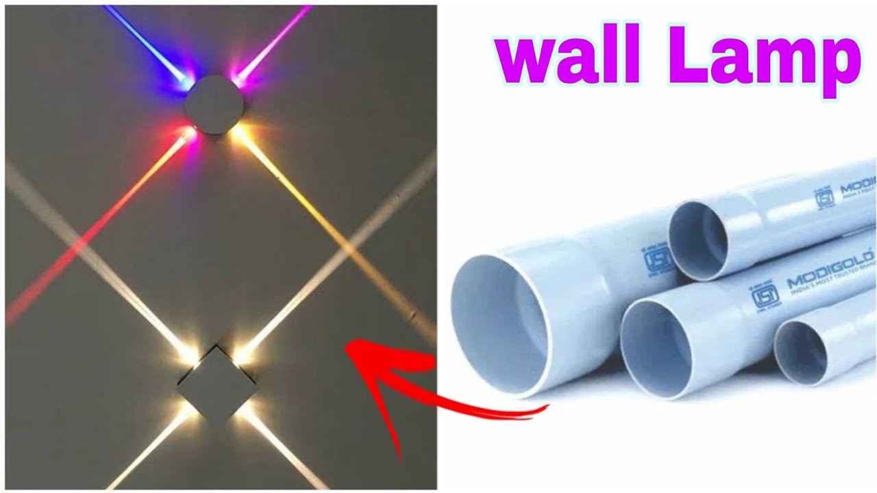 How to make wall hanging lamp |Modern wall decoration light | wall hanging lamp crafts ideas