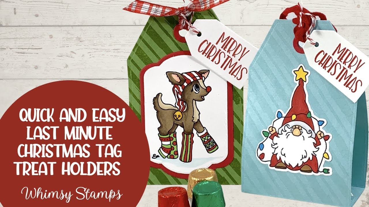 Last Minute Christmas Gift Tag Treat Holders