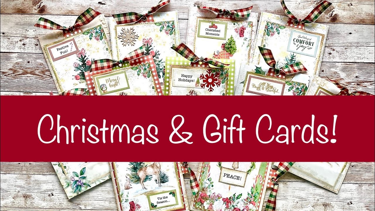 Making Christmas & Gift Cards with Digitals!