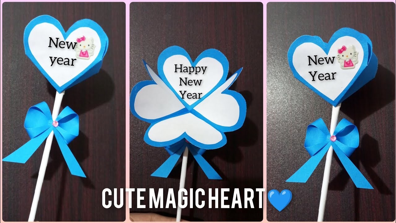 New year Easy Paper heart card????|| Magic Heart pop up card|| new ideas craft|| #youtube #craftideas