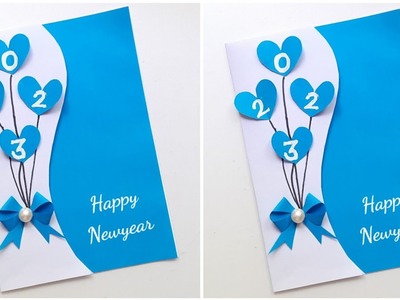 Newyear Greeting Card 2023 • happy new year greeting card simple 2023 • new year special card 2023