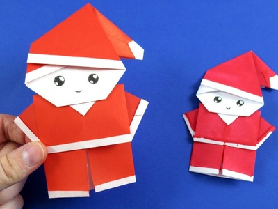Оригами Дед Мороз из бумаги ???? Поделки на Новый Год своими руками