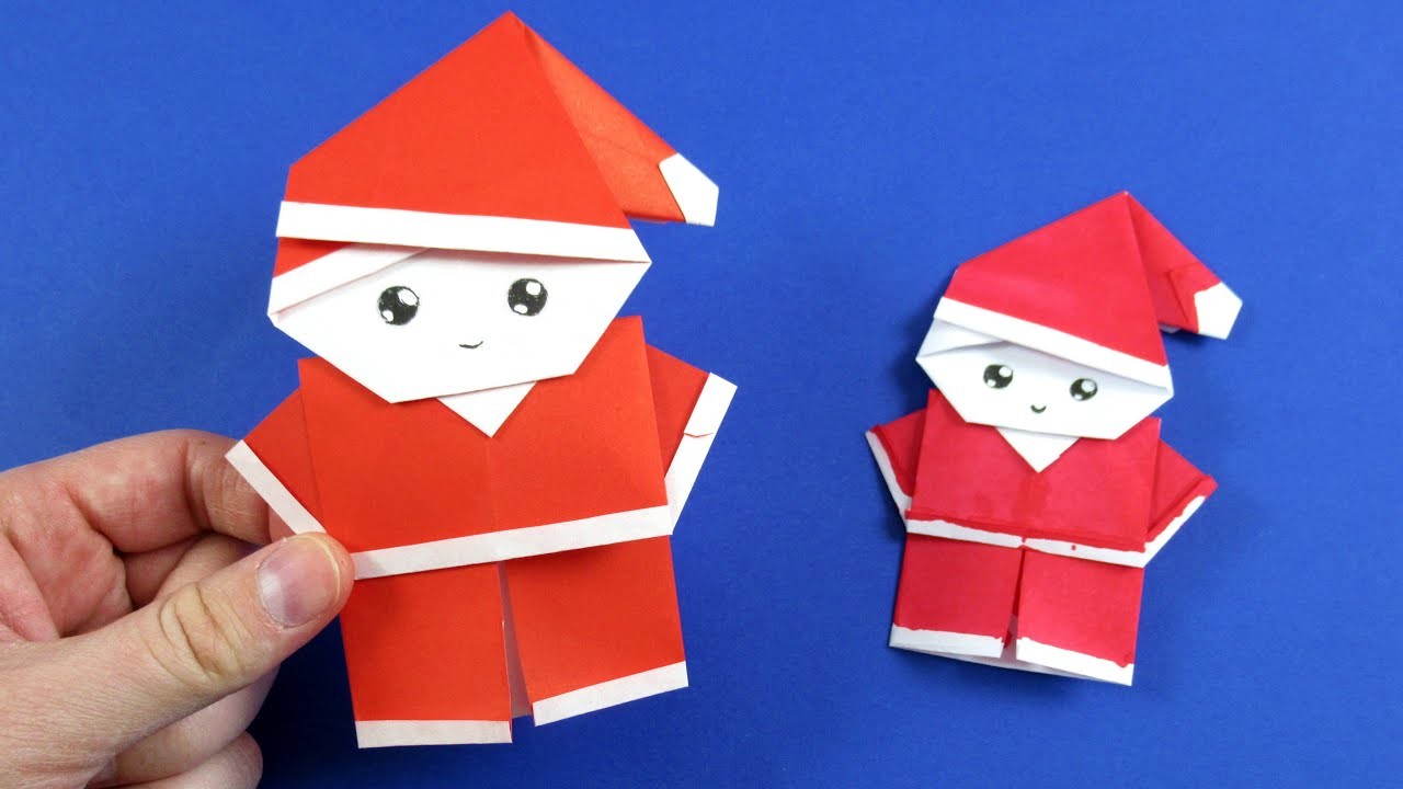 Оригами Дед Мороз из бумаги ???? Поделки на Новый Год своими руками