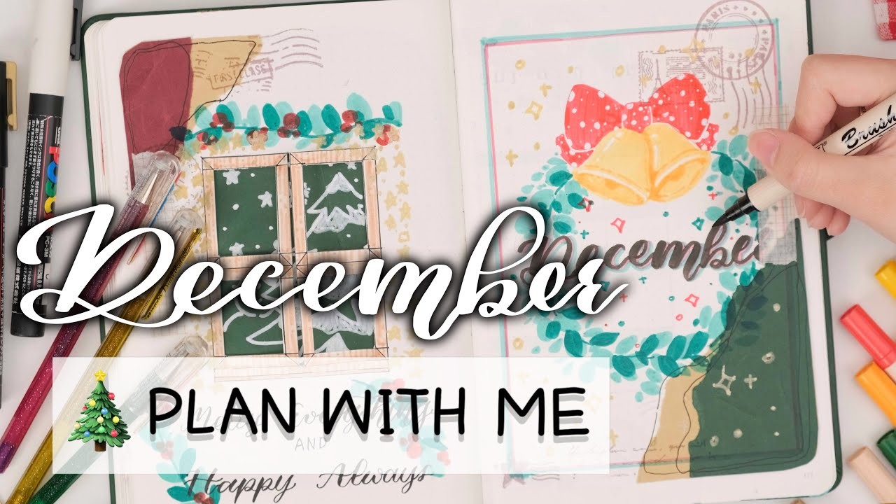 ????Plan With Me December 2022 | Christmas Theme | Bullet Journal Setup