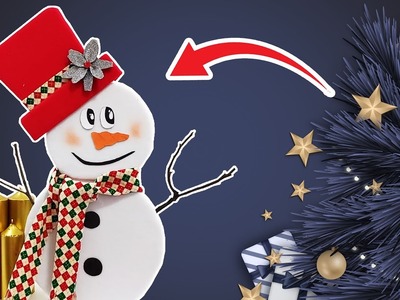 Snowman for the door, christmas 2022, homemade crafts christmas decor 2022 DIY