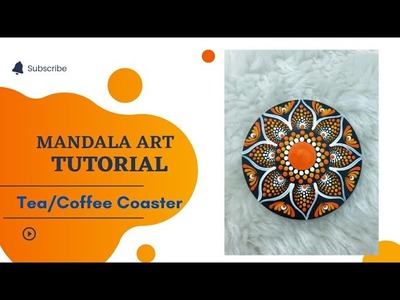 Tea.Coffee Coaster Mandala Art.Craft ideas.Handmade.Thanksgiving gift.Christmas. New Year gift ideas