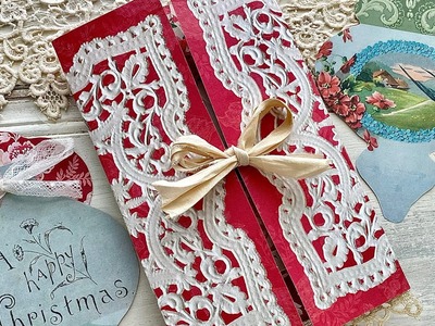 The Easiest Lace Folio You Can Make For Your Junk Journals