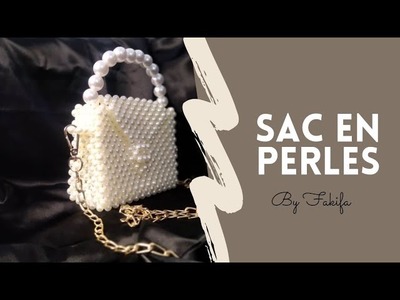 Tuto: sac en perles blanches. White bead bag