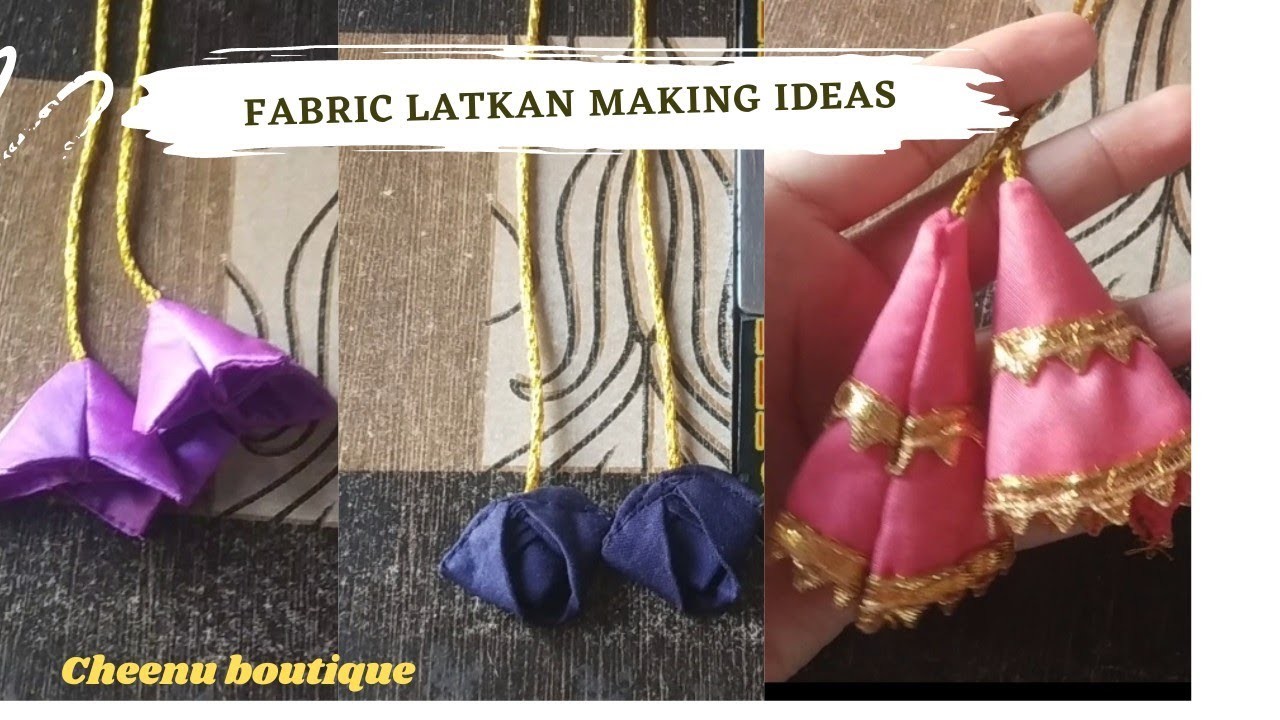4 easy latkan ideas | DIY sewing ideas | fabrik latkan making for suit & blouse at home #sewinghacks