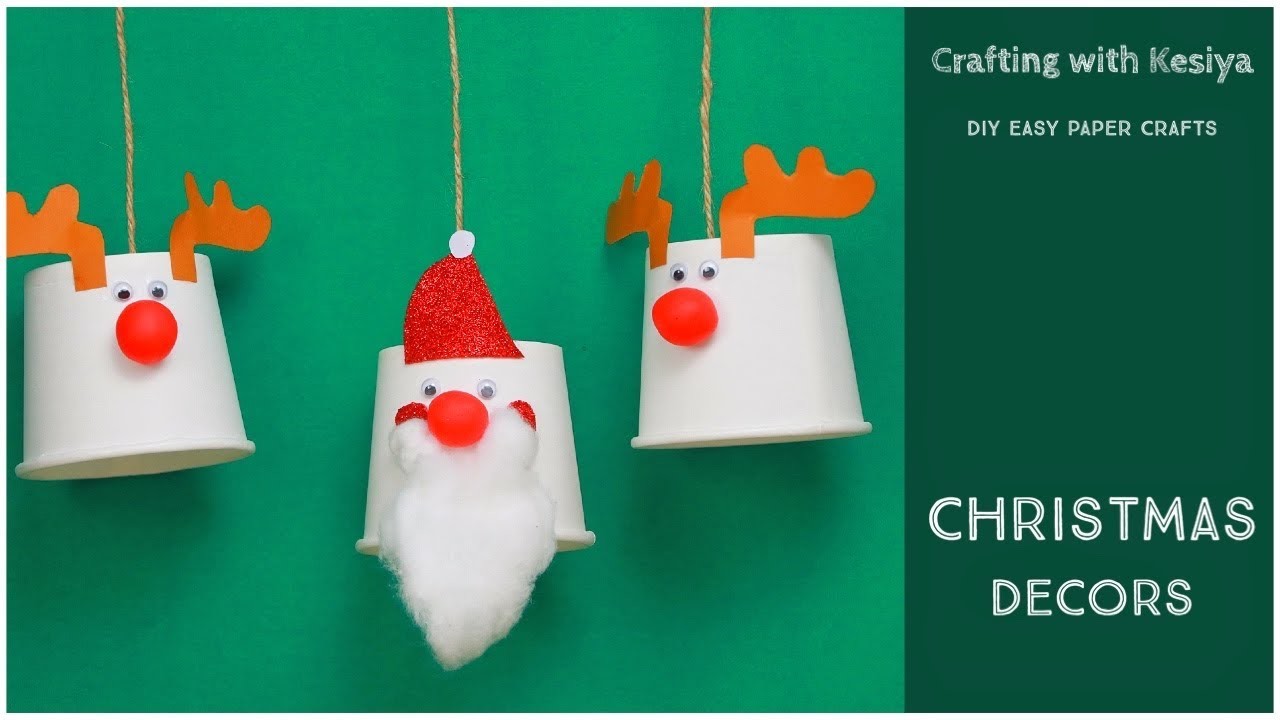 Christmas Decor | Crafting with Kesiya #diy #papercraft #craft #craftingwithkesiya #christmascrafts