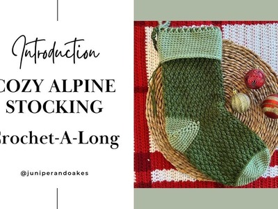 Crochet a Christmas Stocking with me! Cozy Alpine Stocking CAL - Introduction