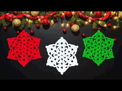 Crochet Christmas Star Coaster I Crochet Christmas Star Ornament