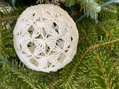 Crochet Christmas tree ball ornaments