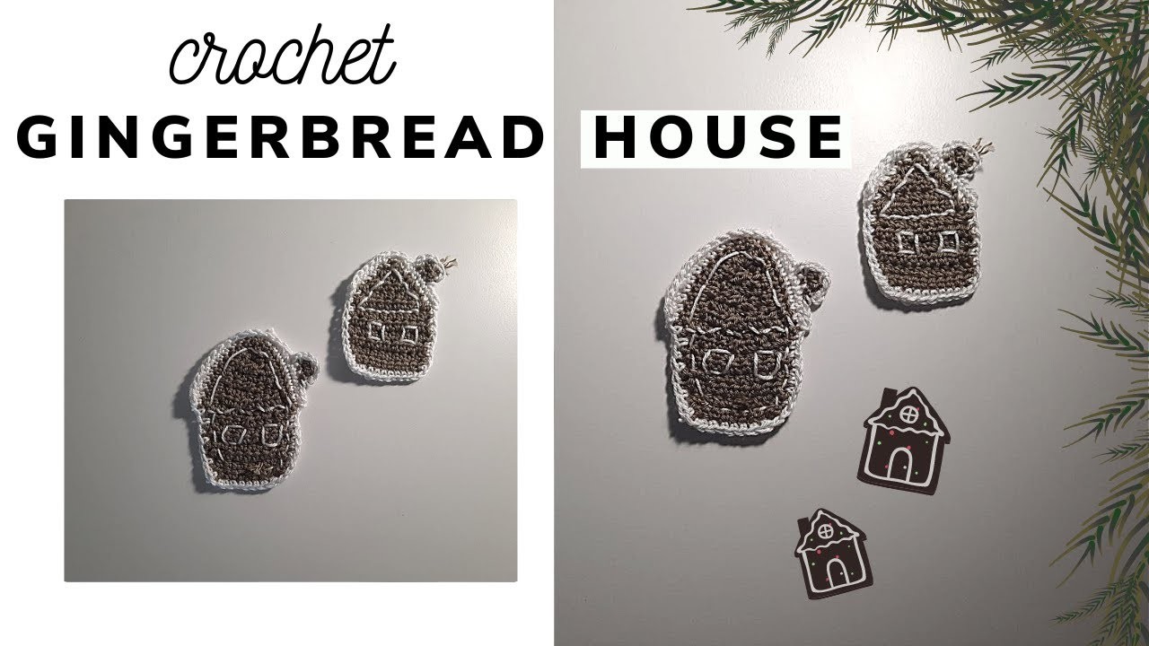 Crochet Gingerbread House | Crochet Christmas Ornaments