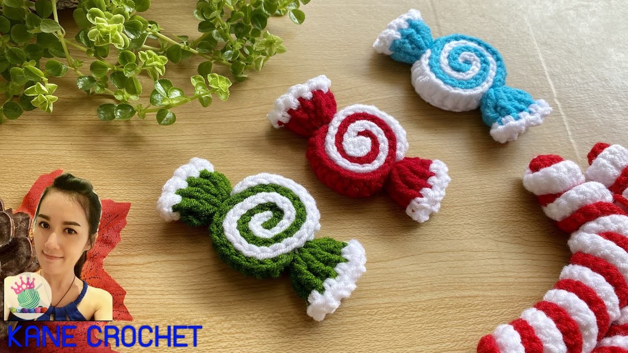 Crochet Peppermint Candy | Christmas Decorations ???????? | Crochet Candy