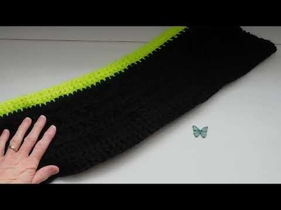 CROCHET THIS  NEON THERMAL STITCH EDGED SCARF